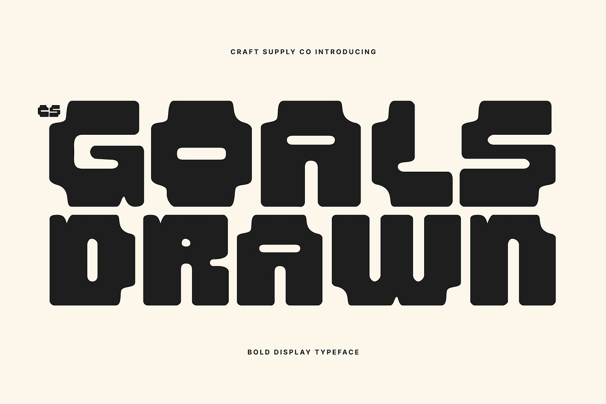 CS Goals Drawn, a Sans Serif Font by Craft Supply Co. (Photo 1 of 8)