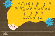 Squirky Lary, a Handwritten Font by JelekType (Thumbnail 1 of 8)