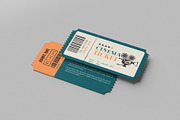 Cinema Ticket Mockup, an Advertising Mockup by hokagata (Thumbnail 2 of 5)