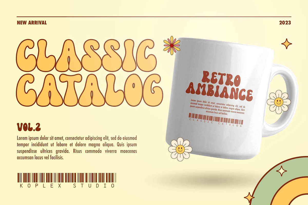 Funky Holiday - Groovy Retro Font, a Handwritten Font by Koplexs Studio (Photo 2 of 10)