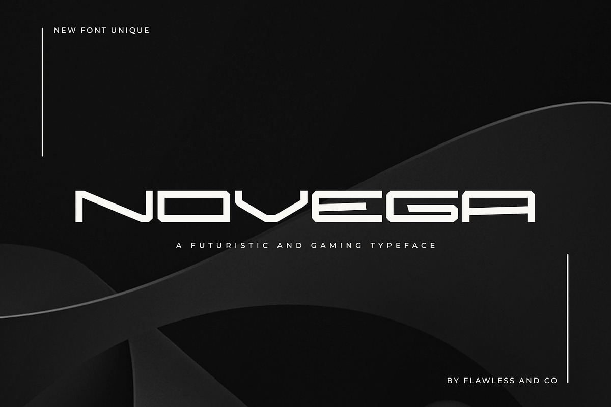 Novega - Sport Game Font, a Sans Serif Font by Flawless And Co (Photo 1 of 11)