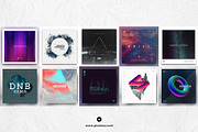 50 Minimal Album Covers Bundle, a Social Media Template by pixelsao (Thumbnail 4 of 6)
