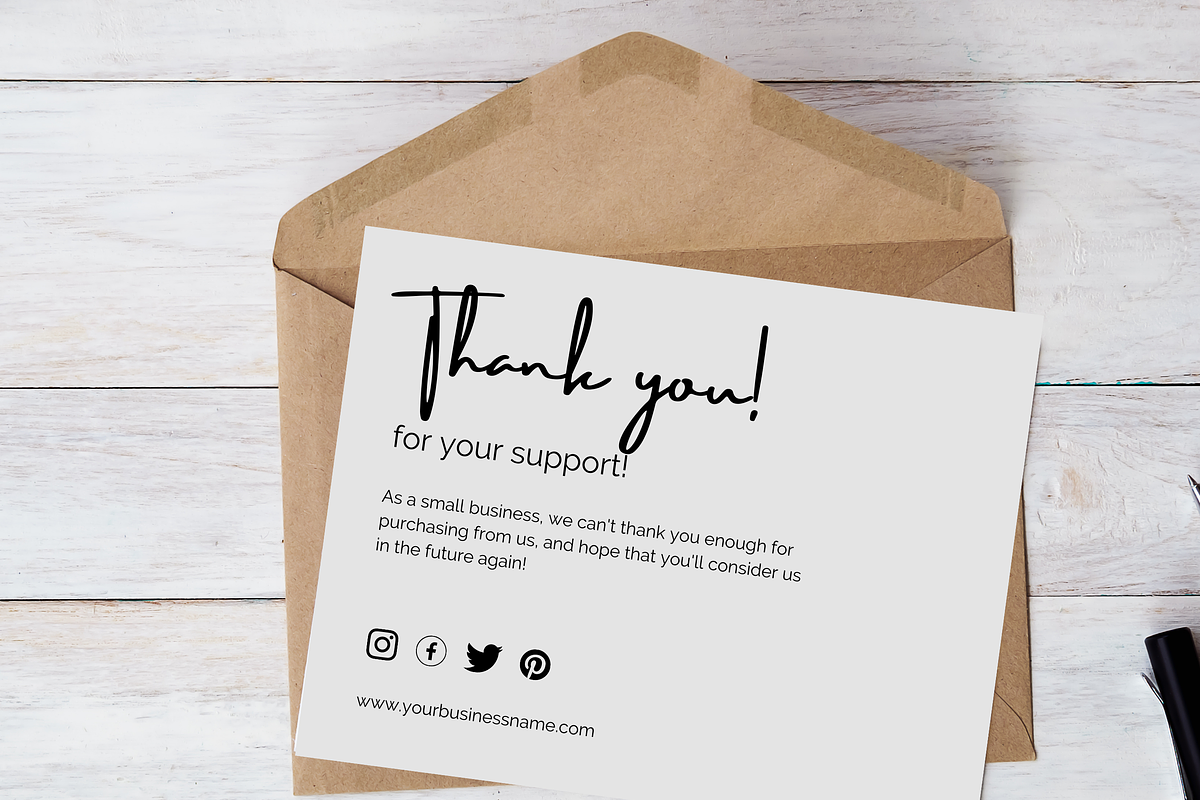 Business Thank You Card (Digital), a Stationery Template by Zqdo (Photo 2 of 3)