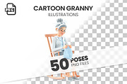 Cartoon Granny – Set of 50 Poses, a Person Illustration by 3DMask (Thumbnail 1 of 6)