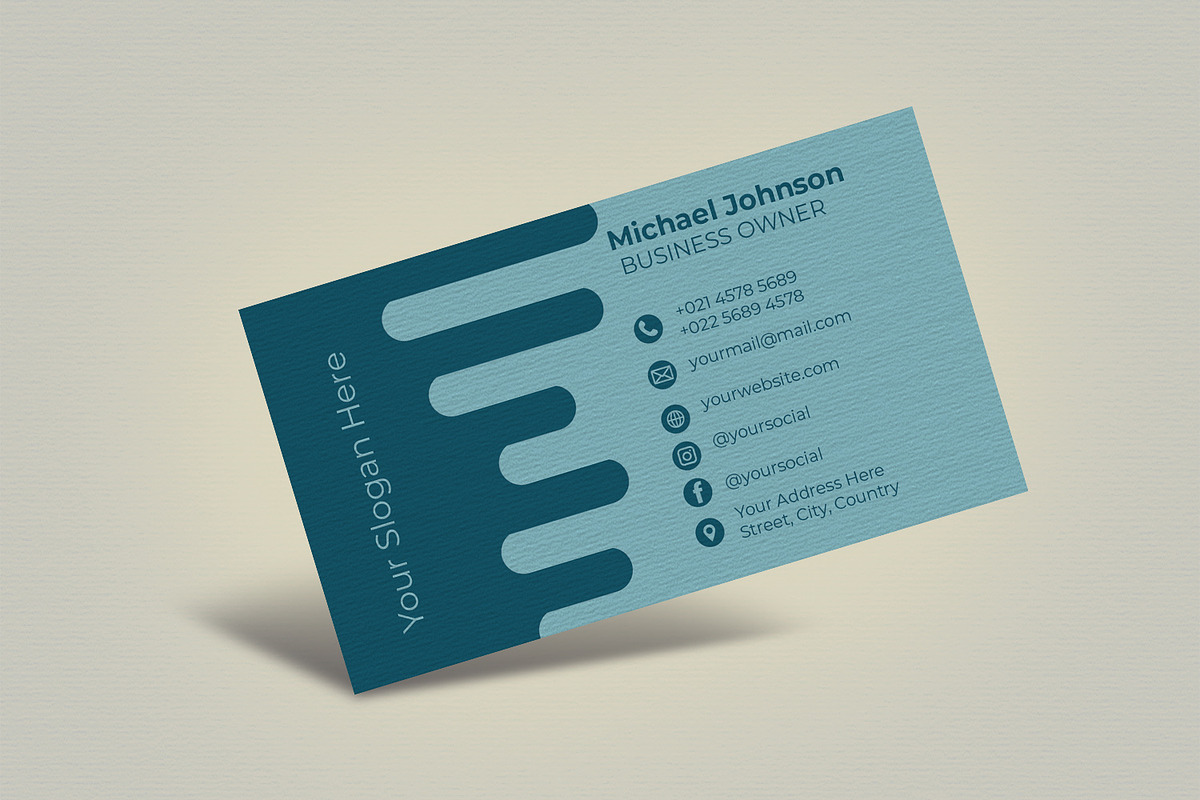 Abstract Business Card Design, a Business Card Template by Kseniya-Omega (Photo 4 of 4)