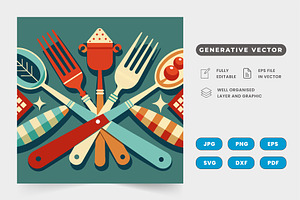 A vintage-inspired set of wooden cut, a Graphic by SaroStock