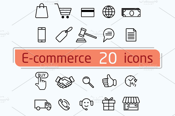 E Commerce And Shopping Icons