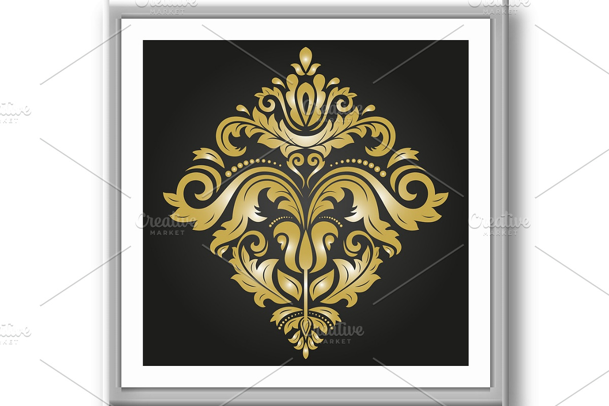 Oriental Abstract Vector Pattern, a Decorative Illustration by FineArtStudio (Photo 3 of 3)
