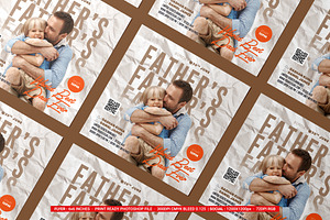 Fathers Day Flyer & Social Media, a Flyer Template by iDoodle Studio