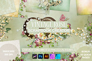 Vintage Rose Scrapbook Creator, an Illustration by Digidesignresort (Thumbnail 1 of 6)