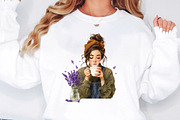 Lavender Coffee Clipart, an Illustration by Designworld (Thumbnail 5 of 7)