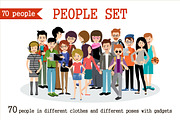 Set of modern people., a Person Illustration by Gurza SHOP (Thumbnail 1 of 6)