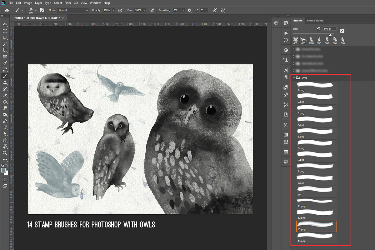 Magic owls: 280 elements for design, an Animal Illustration by Shusha Guna Art (Photo 20 of 23)