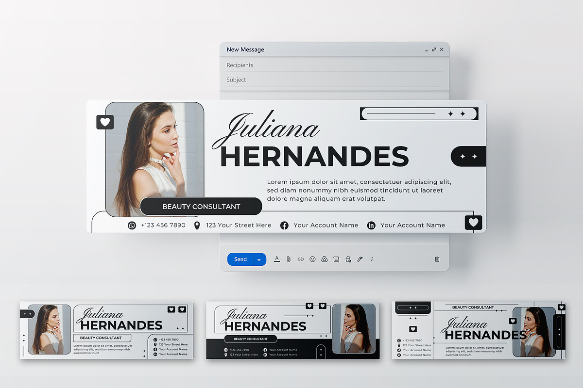 Minimalist Elegant Email Signature, an Email Template by Artnivora.Std
