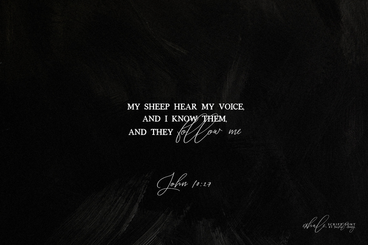 exhale. | calligraphy script font, a Script Font by Heart + Soul Studios (Photo 14 of 16)