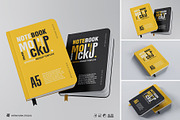 Notebook Mockup Sets, an Advertising Mockup by Artnivora.Std (Thumbnail 1 of 4)