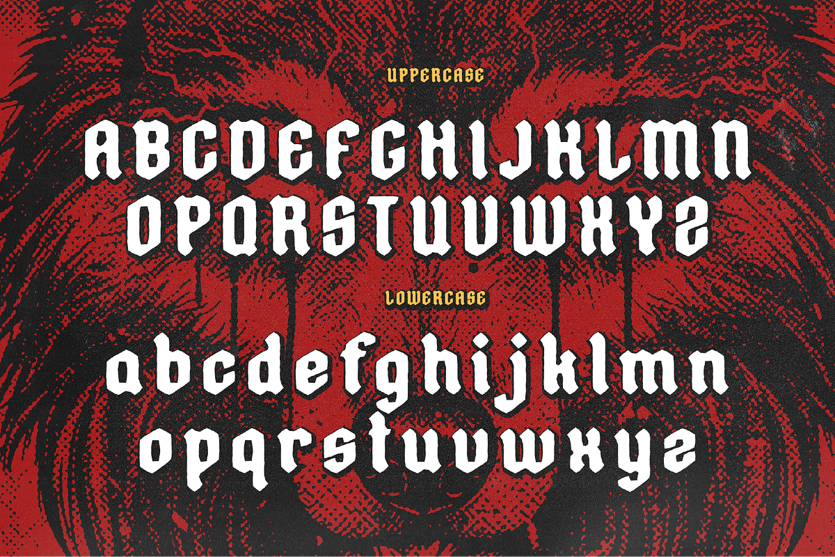 Wolfsmoon Bold Gothic Blackletter, a Blackletter Font by GRVS Studio (Photo 3 of 6)