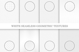 White geometric semless textures, a Pattern Graphic by ExpressShop