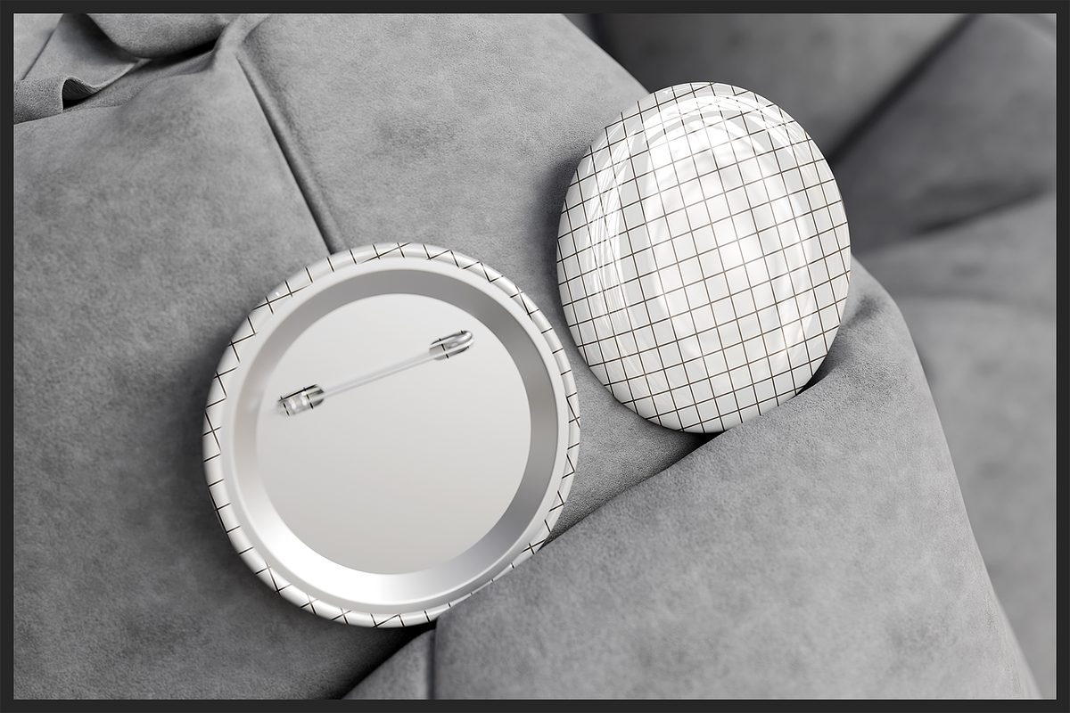 Round Pin Badge Mockup, a Merchandise Mockup by Muhazdinata (Photo 5 of 9)