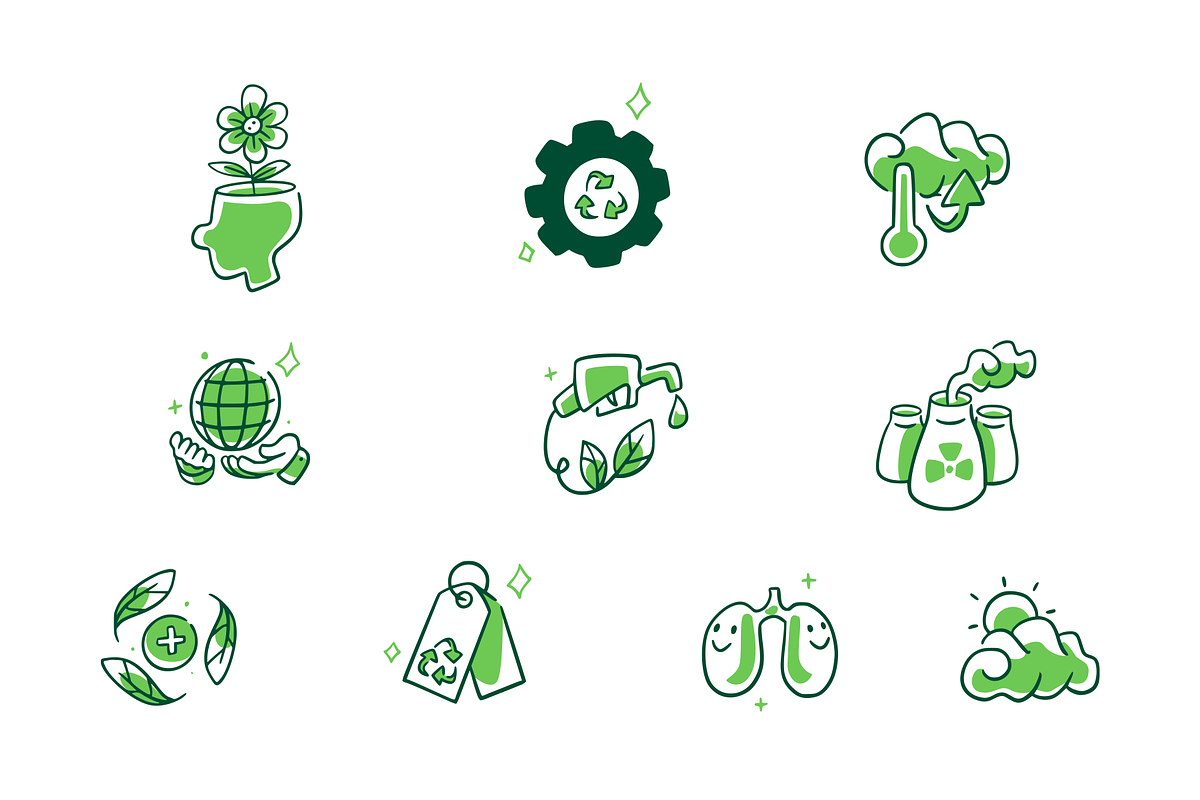 Sustainability Icon Doodle Vol 2, an Object Graphic by SLAB! Design (Photo 2 of 3)