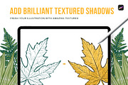 12 Leaf Procreate Stamp Brushes, a Brush Add-On by Riveros Illustration (Thumbnail 6 of 11)