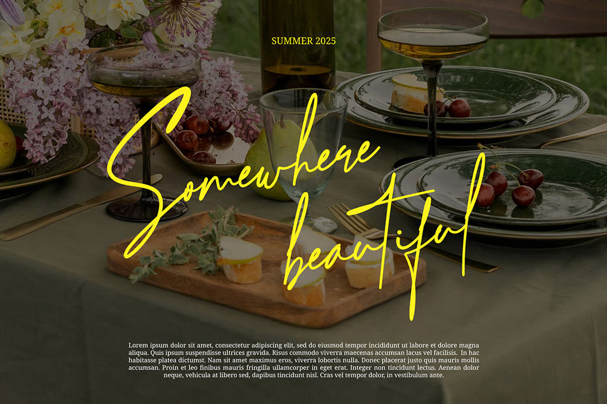 Santika – Sleek Monoline Script Font, a Script Font by Brand Earth (Photo 3 of 7)