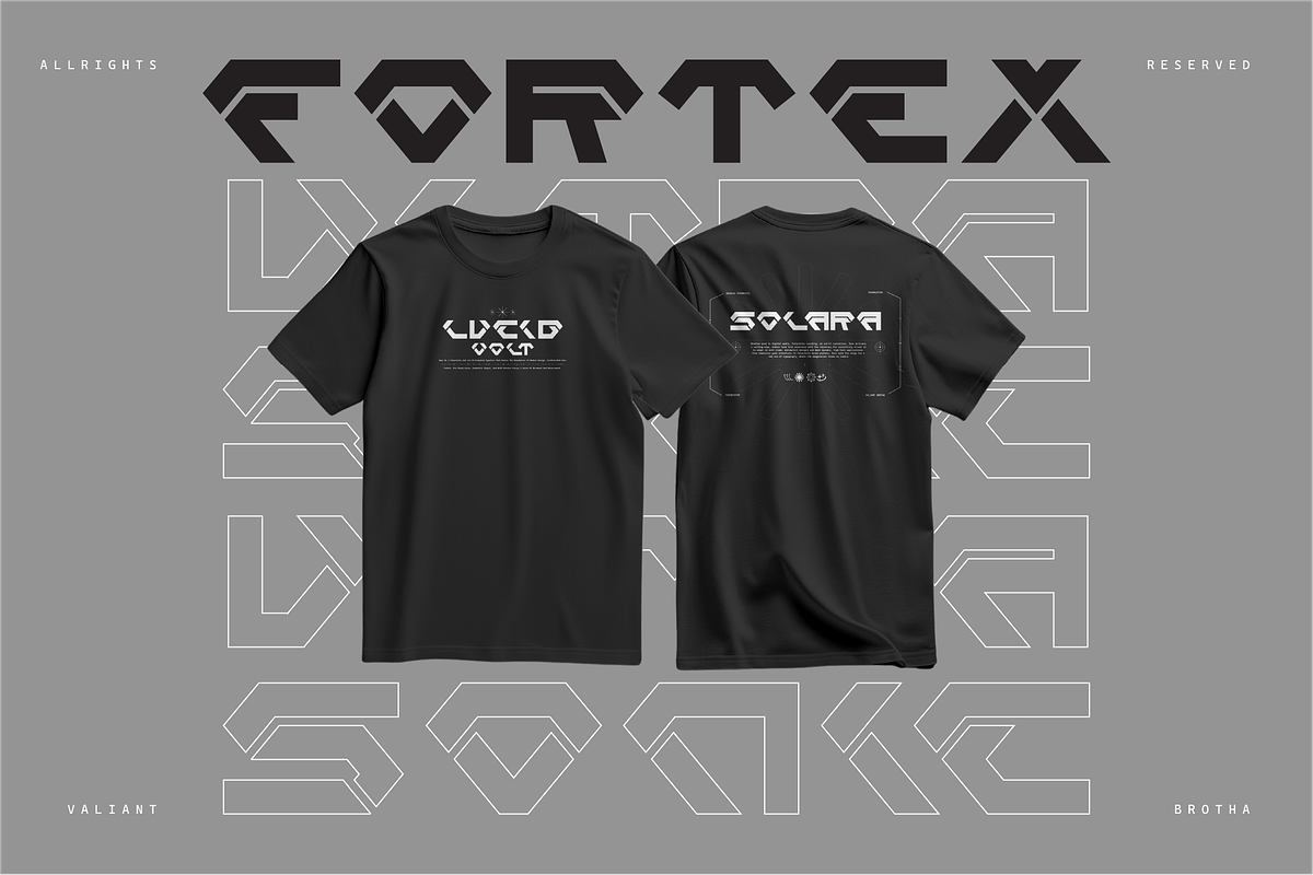 VB Mixow - Futuristic Display Font, a Sans Serif Font by VALIANTBROTHA (Photo 5 of 11)