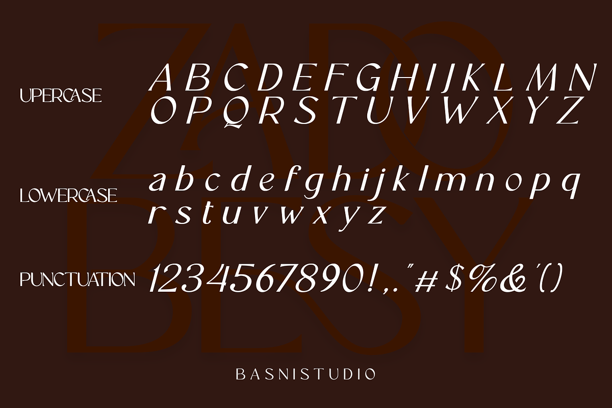 ZADOBESY Sans Serif Font, a Sans Serif Font by Basnistudio (Photo 9 of 12)