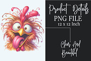 Watercolor Funny Rooster Clipart, a Seasonal Illustration by Rose Art (Thumbnail 4 of 4)