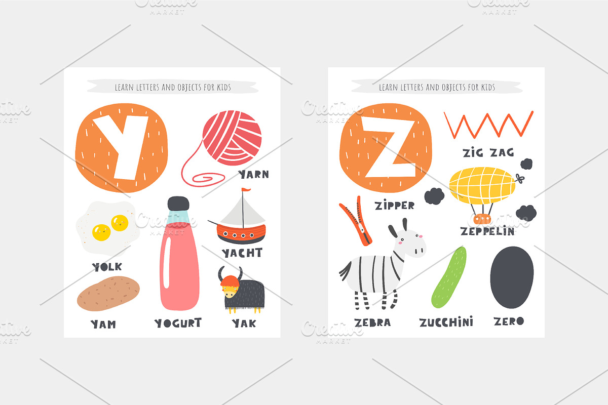 Learn English alphabet, an Object Graphic by Veresk (Photo 6 of 6)