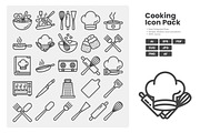 Cooking Icon Pack, an Outline Icon by erifqizeicon (Thumbnail 3 of 3)
