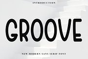 Groove, a Sans Serif Font by FreshTypeINK (Thumbnail 1 of 7)