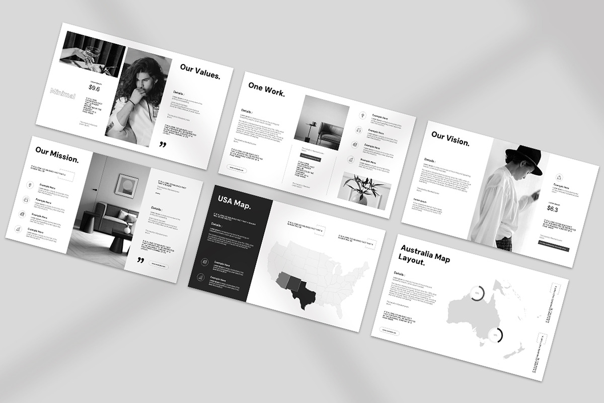 Minimal Presentation Template, a Presentation Template by PrintIdea (Photo 5 of 7)
