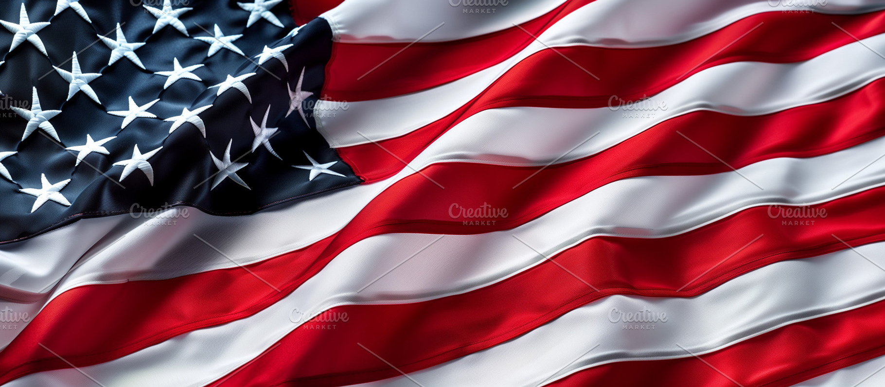 Waving USA flag, a Background Photo by MistyDay