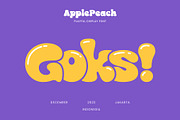 Apple Peach | Playful bubble Font, a Sans Serif Font by roomspace creative lab (Thumbnail 11 of 14)
