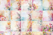 Floral Distressed Backgrounds, a Decorative Illustration by pictures for you (Thumbnail 12 of 36)