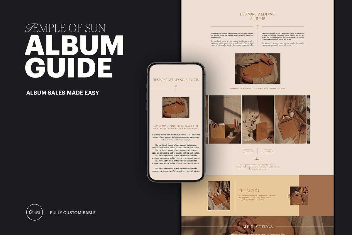 Dreamy | Album Guide Webpage, a Marketing Template by Studio Leelou (Photo 1 of 8)