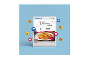 Pasta Flyer Design Template, a Flyer Template by YUDesignStore (Thumbnail 4 of 6)