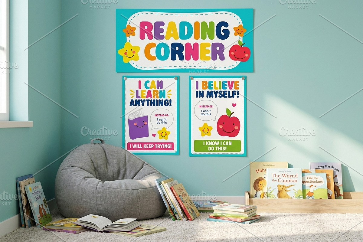 Cute Classroom Decor Bundle, an Education Illustration by C Design Studio (Photo 12 of 15)