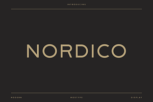 Nordico - Modern Luxury Typeface, a Font by Letterna