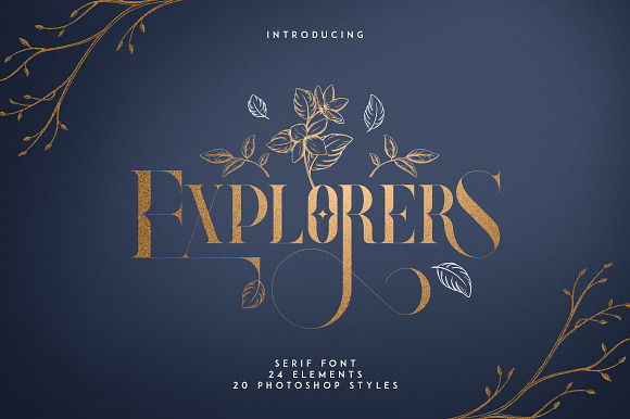 Explorers Serif Font Extras
