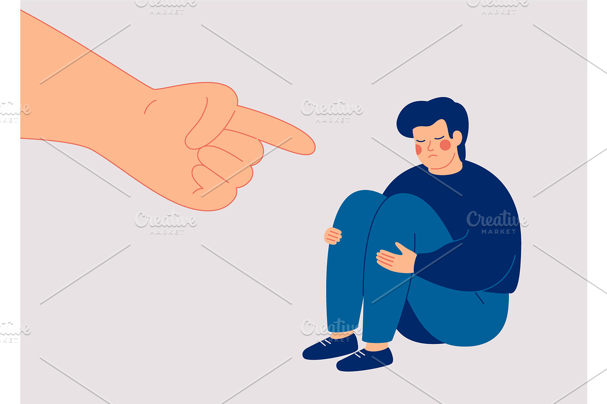 Victim of Teasing and Bullying, an Education Illustration by Mary Long (Photo 4 of 4)