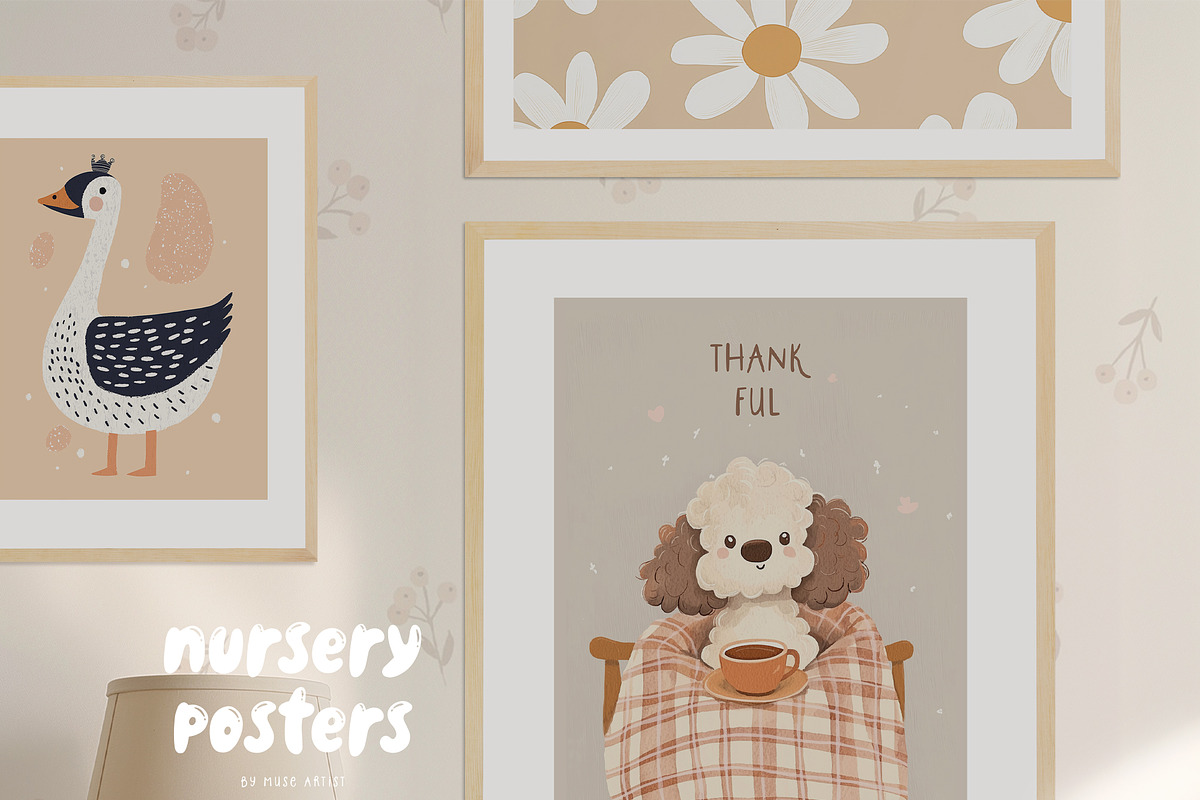 200 NURSERY POSTERS & PRINTS, a Background Graphic by Muse Artist (Photo 15 of 15)