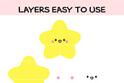 Baby Star SVG | Cute Kawaii Star, an Illustration by TheHitShop (Thumbnail 2 of 9)