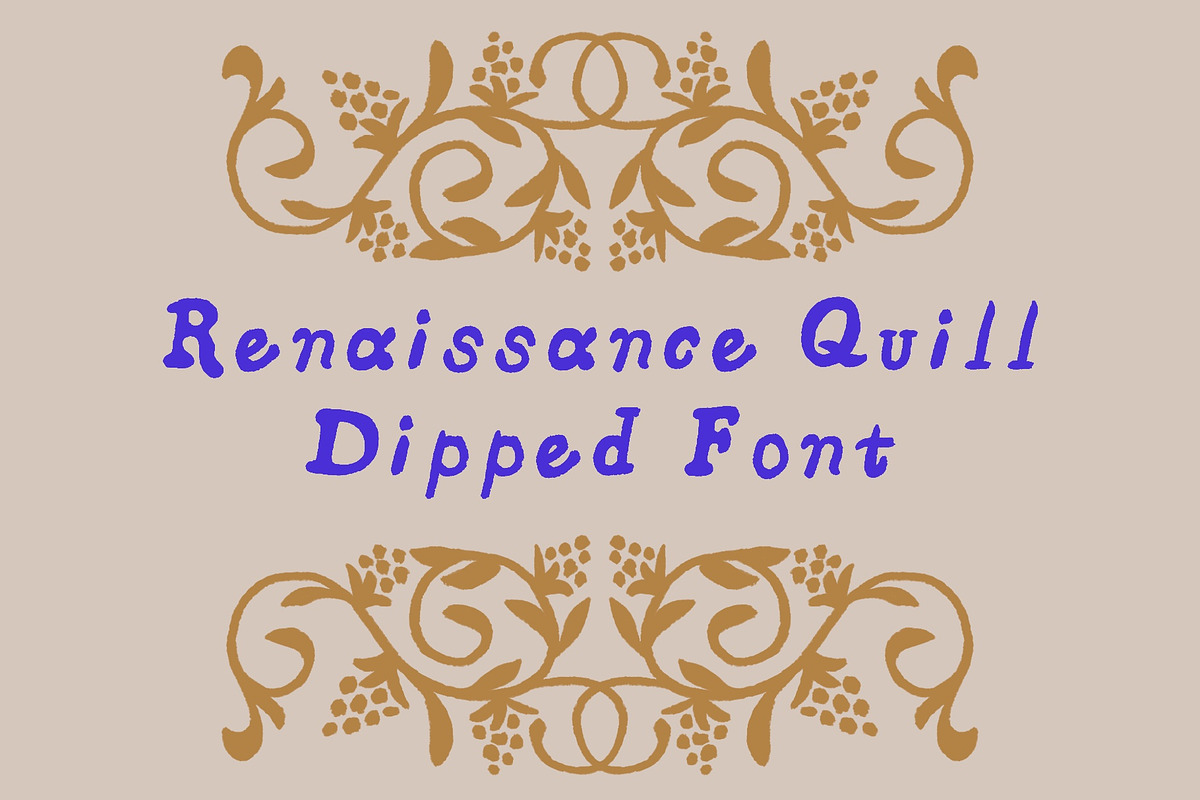 Renaissance Font & Graphics Set, a Handwritten Font by Liz Kohler Brown (Photo 8 of 28)