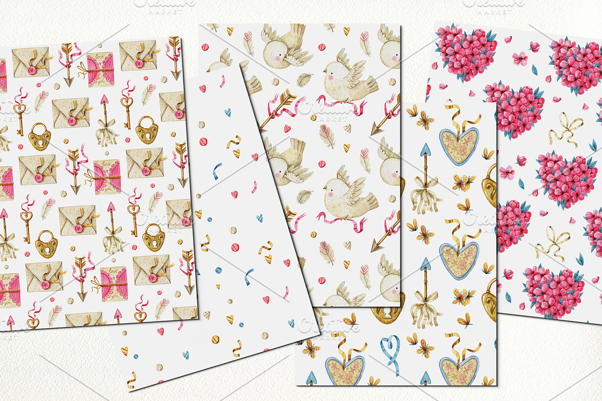 Valentine's Day Cupids and Doves, an Illustration by babenkoirusa (Photo 6 of 12)