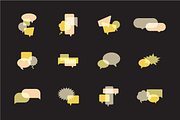 speech bubble icons, a Solid Icon by vekstok (Thumbnail 3 of 5)