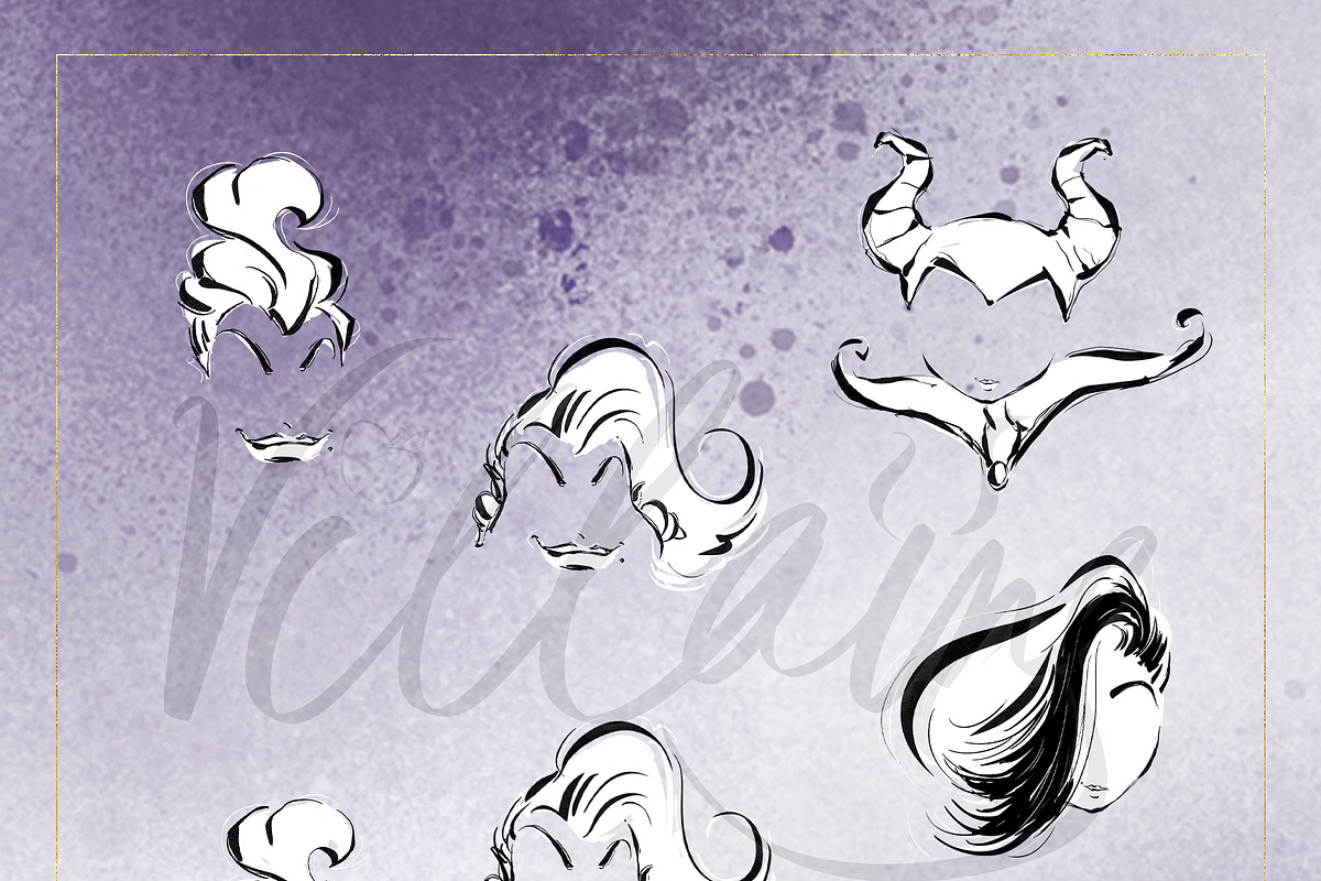 Fairy Tale Villains Doodles Clipart, an Object Graphic by KaramfilaS (Photo 8 of 13)