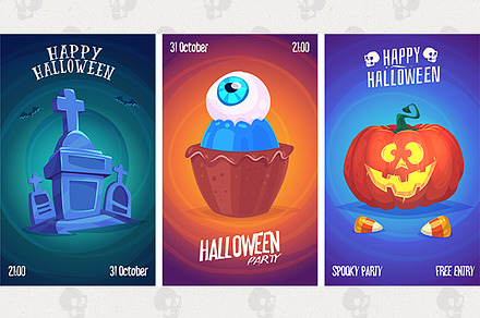 Halloween posters set6