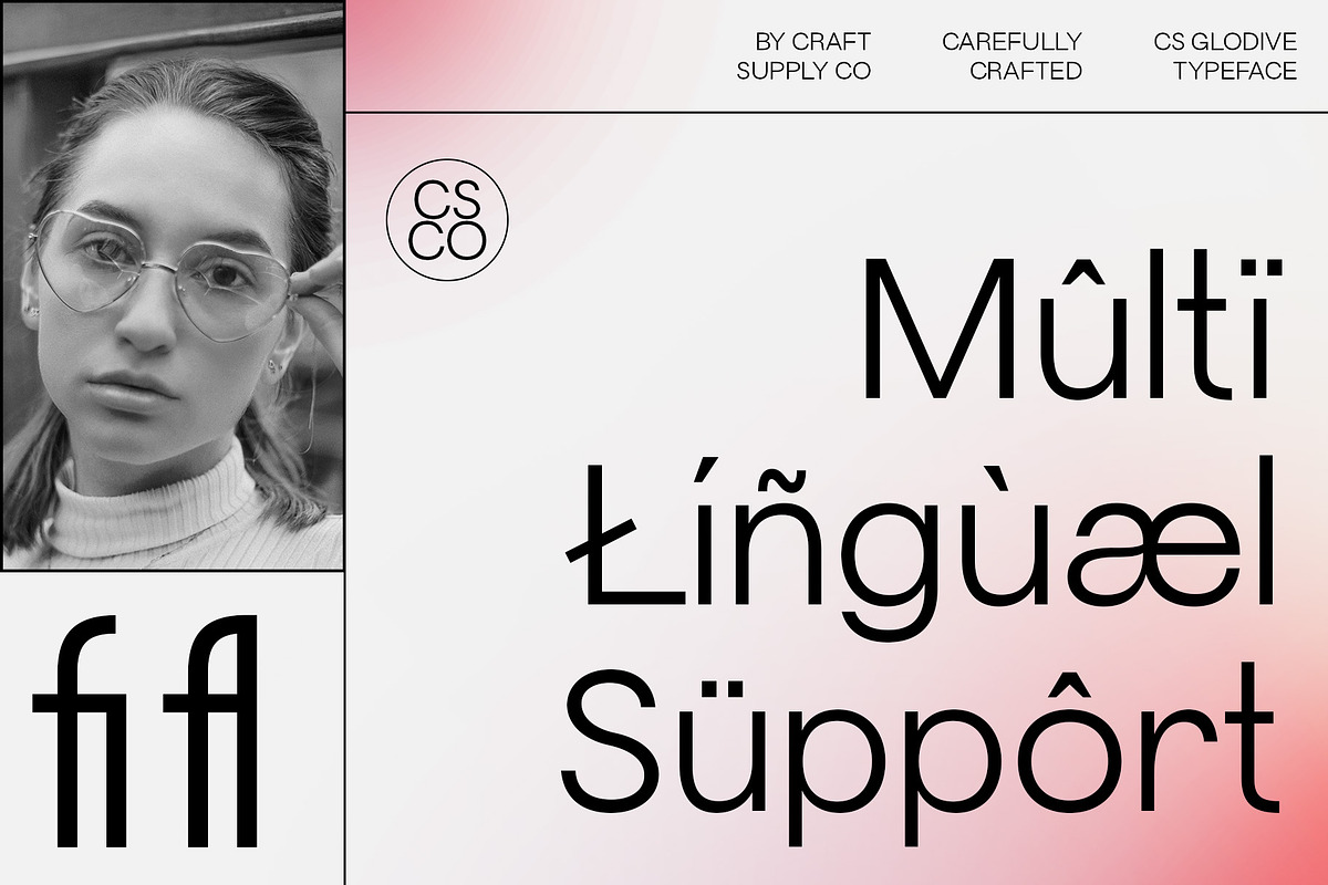 CS Glodive – Modern Font, a Sans Serif Font by Craft Supply Co. (Photo 5 of 8)